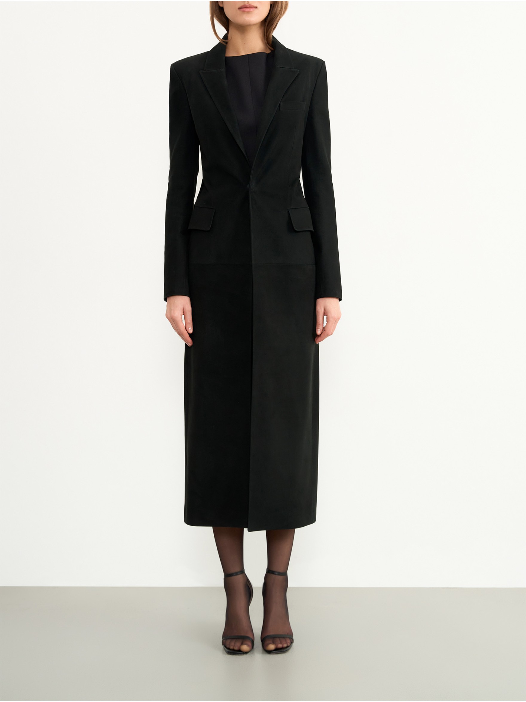 Пальто из нубука