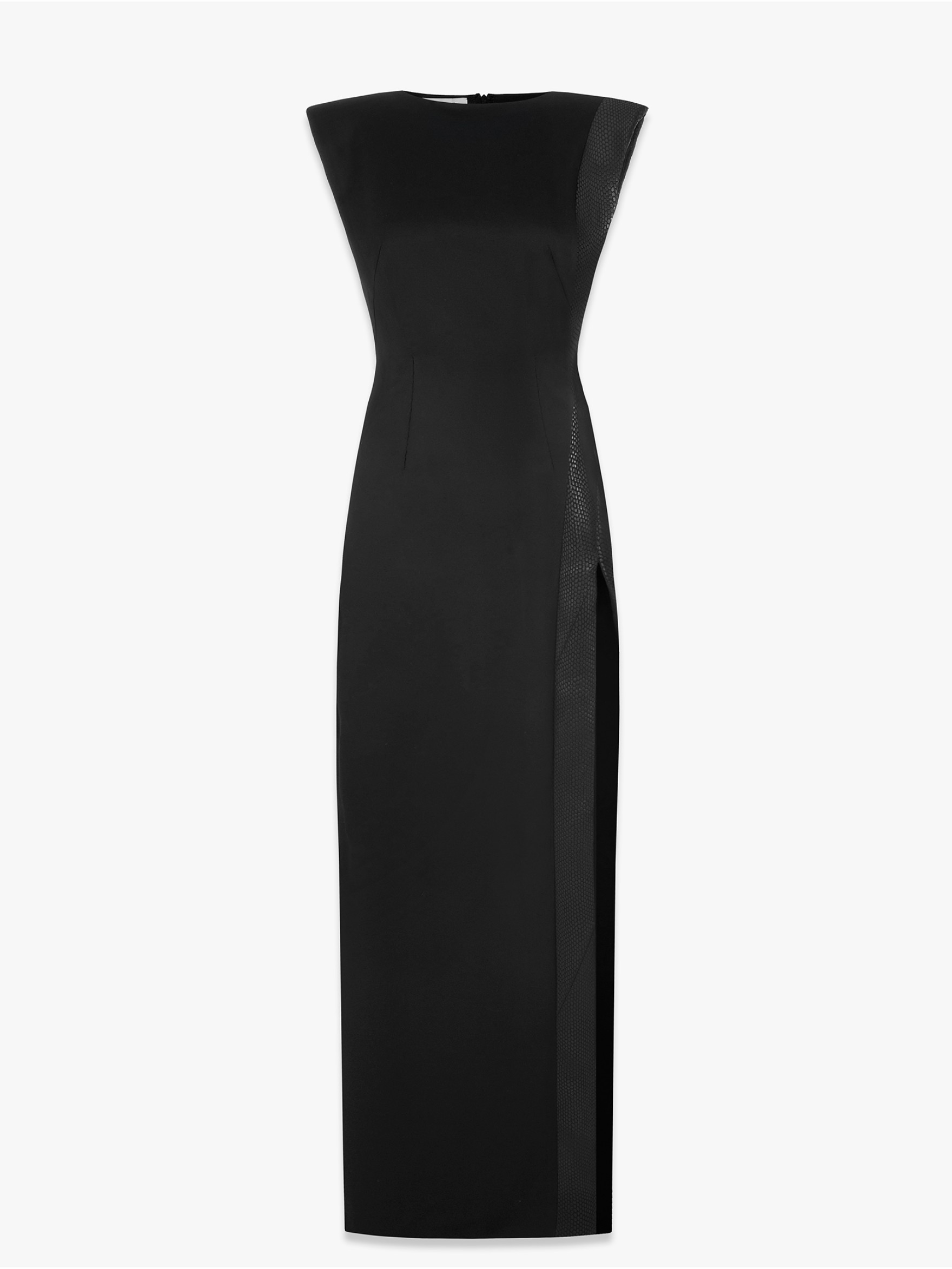 Платье макси с высоким разрезом