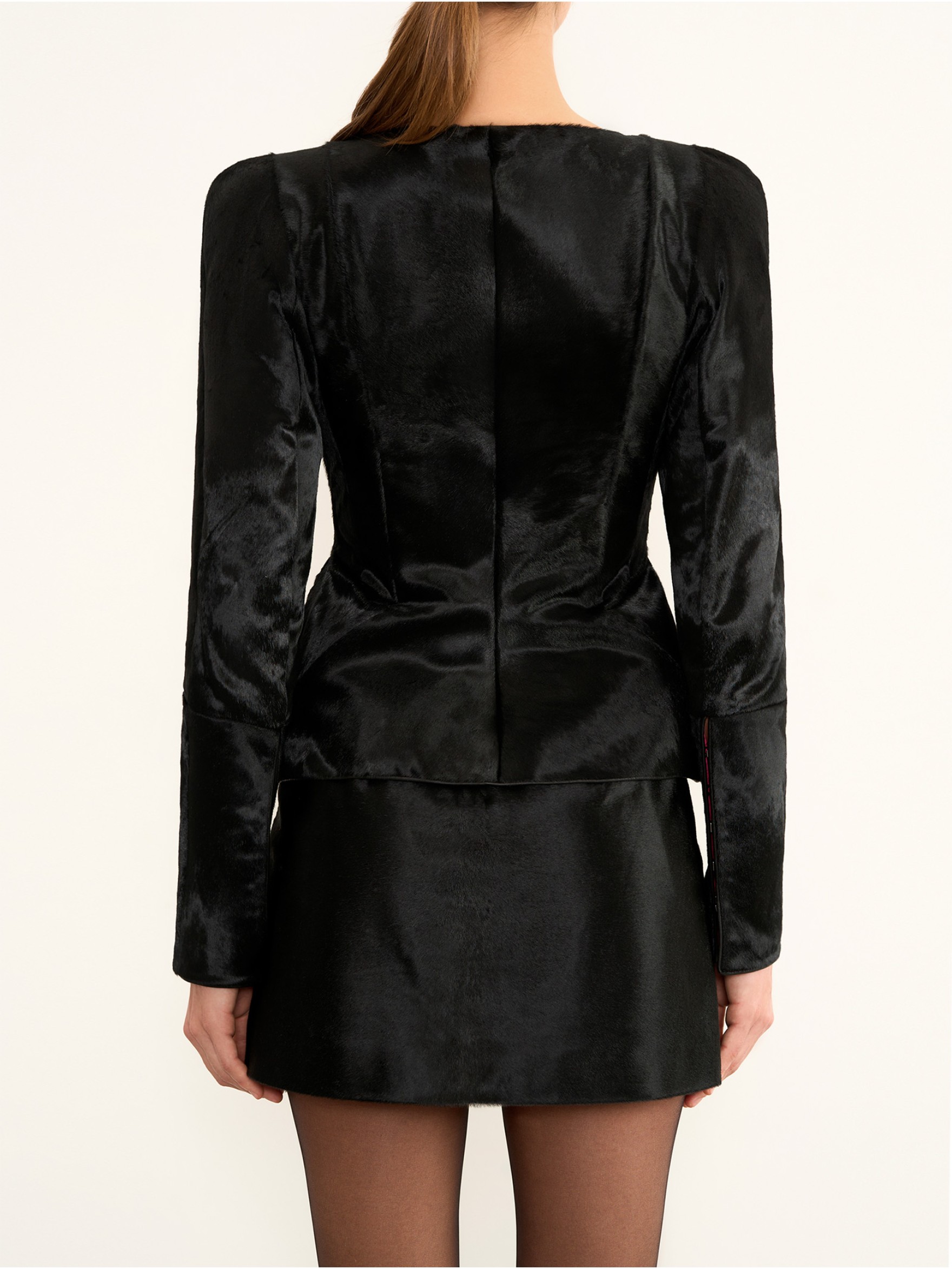 Жакет-корсет из кожи Cavallino