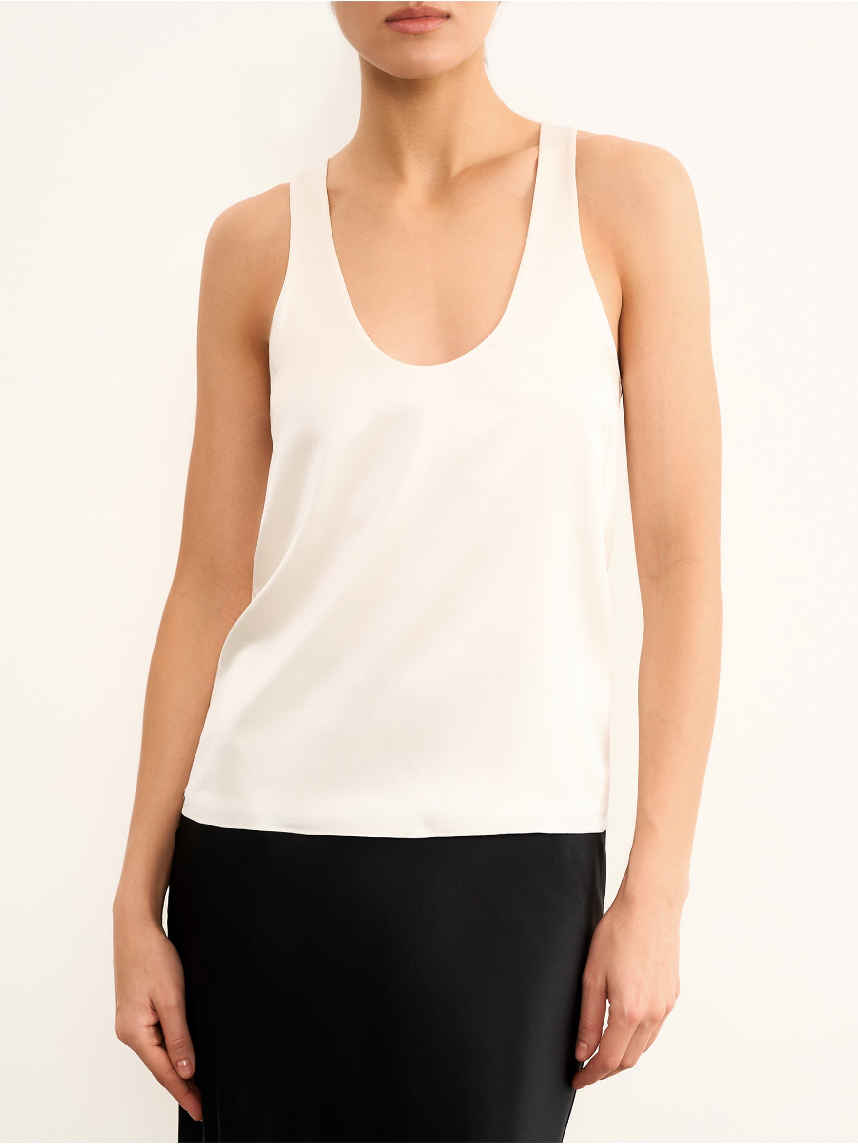 Майка открытая из шелка