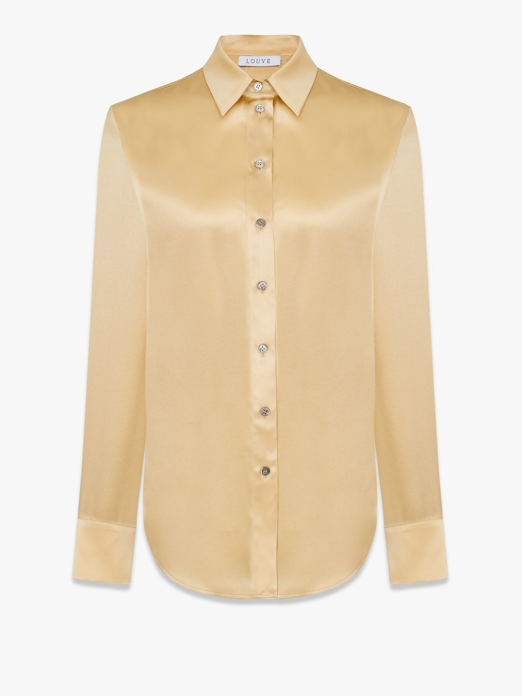 Рубашка из атласного шелка