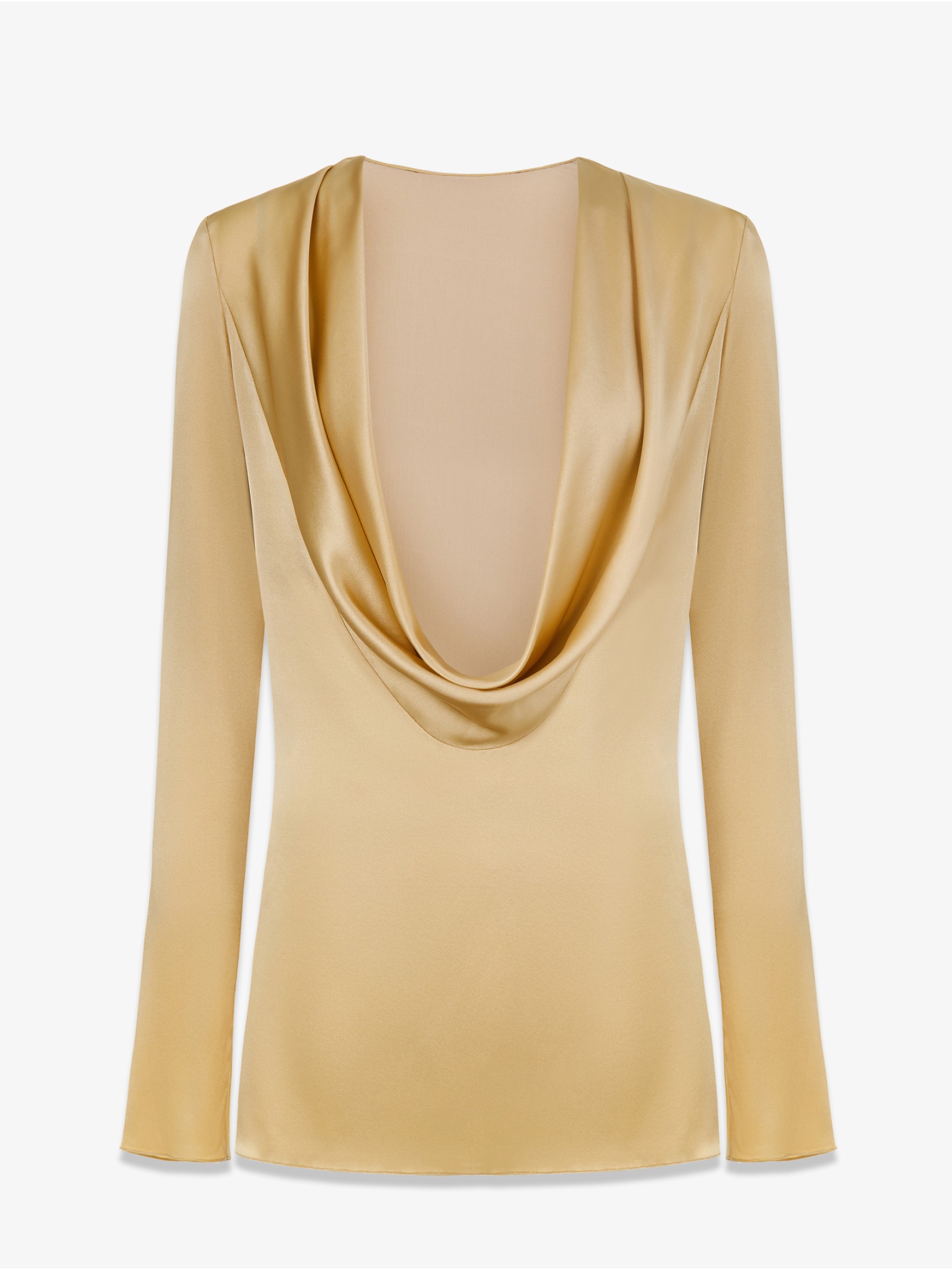 Блуза из шелка с драпировкой