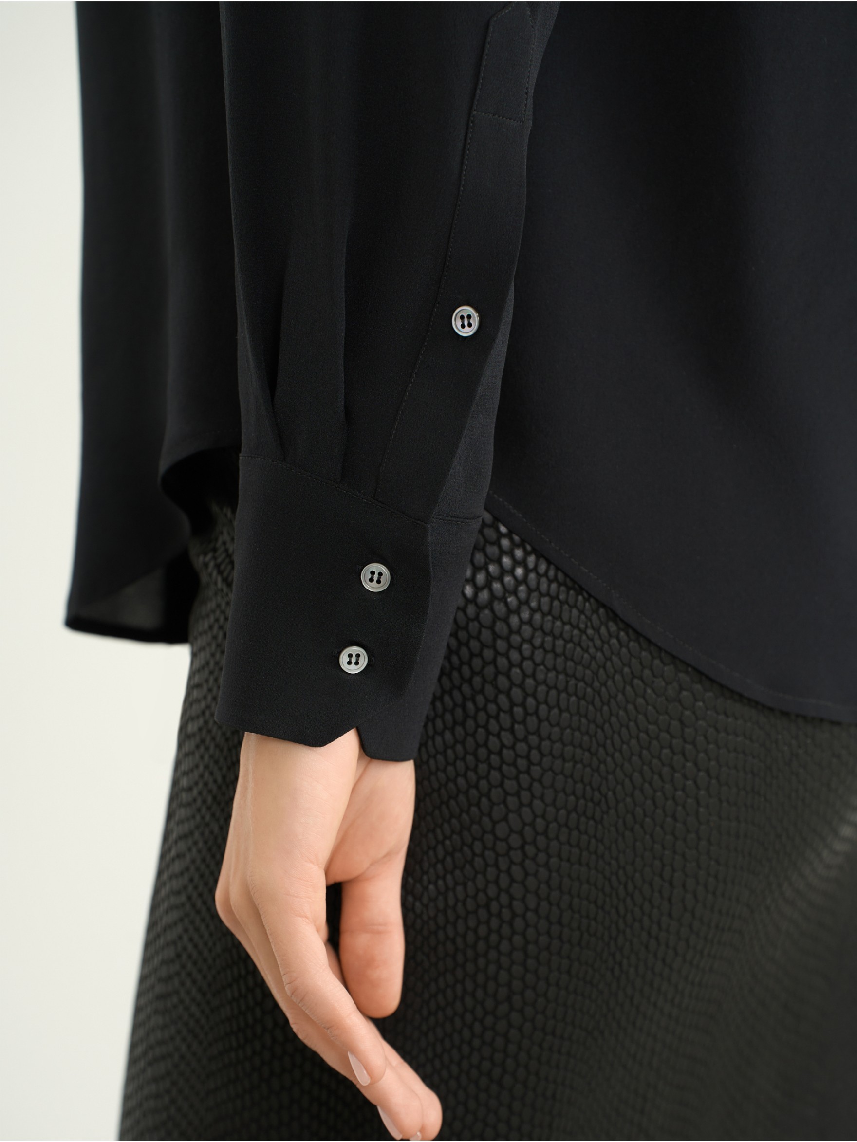 Рубашка из крепдешина