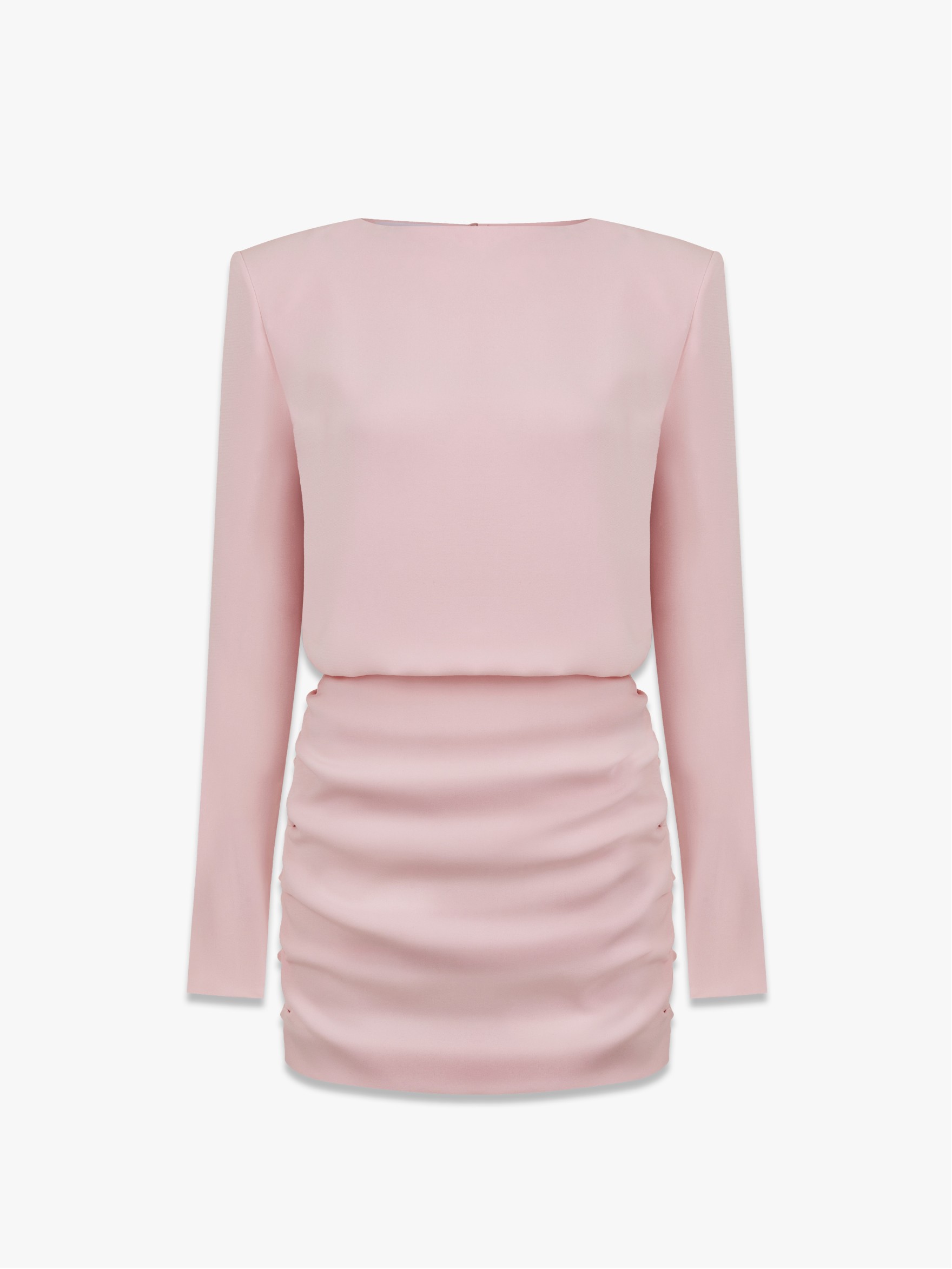 Платье мини из шелкового кади