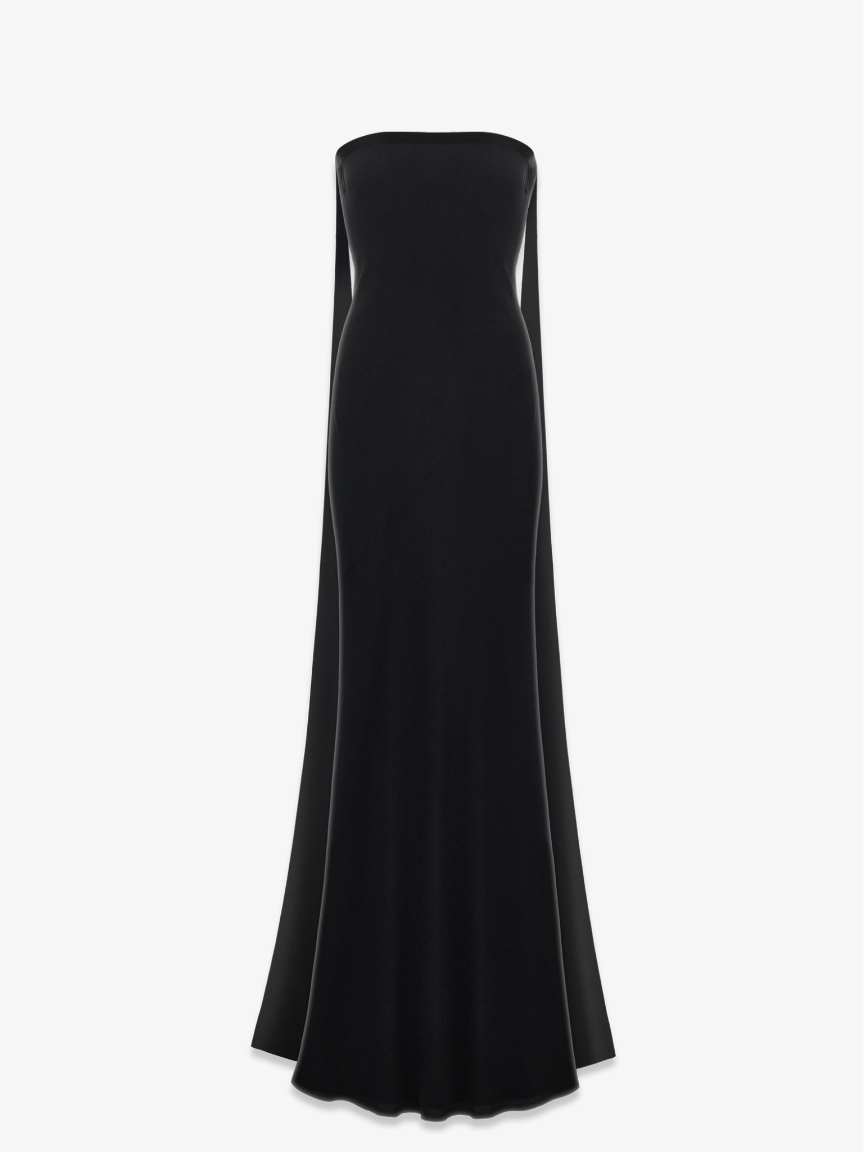 Платье макси бюстье с лентами