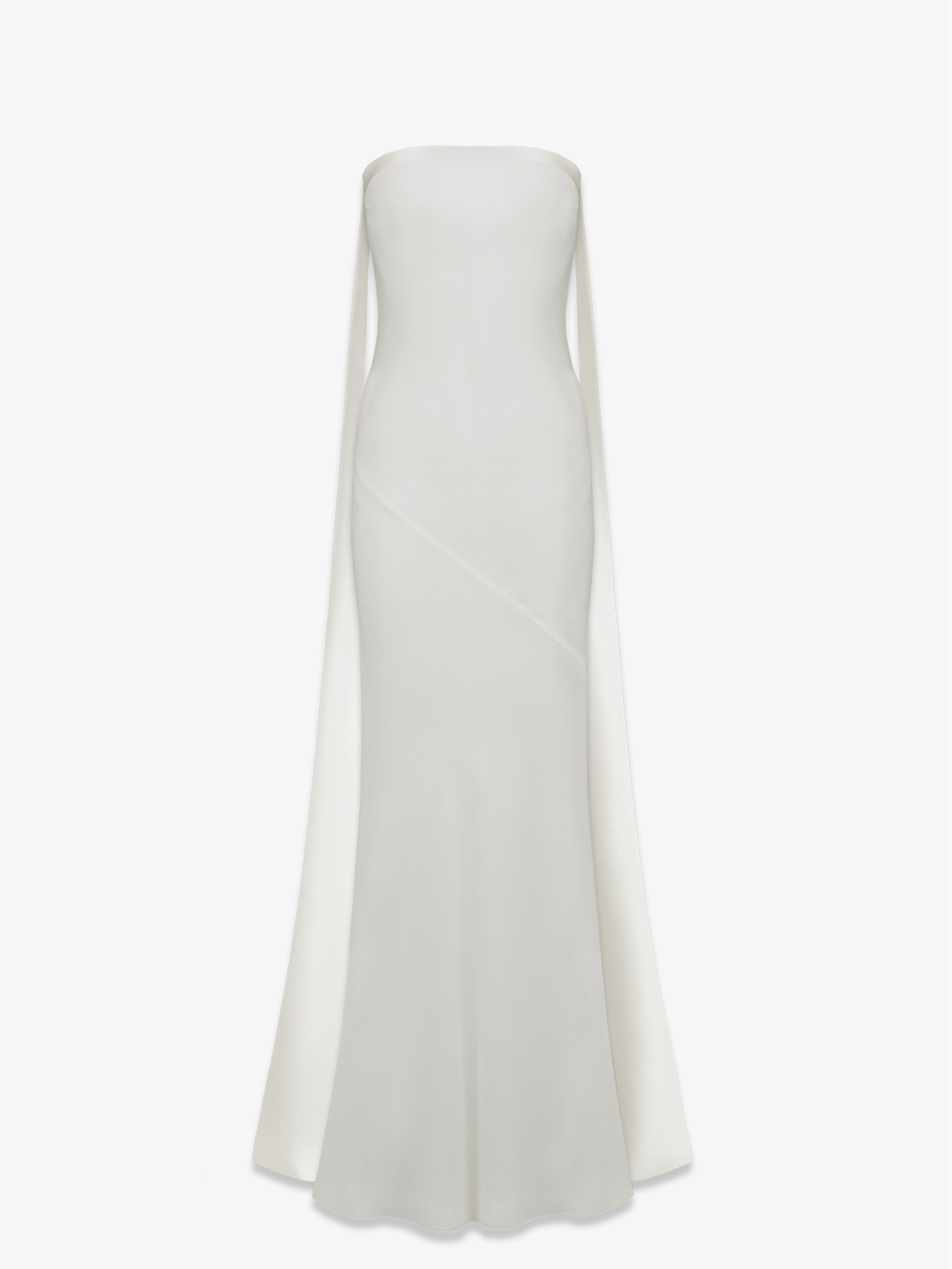 Платье макси бюстье с лентами