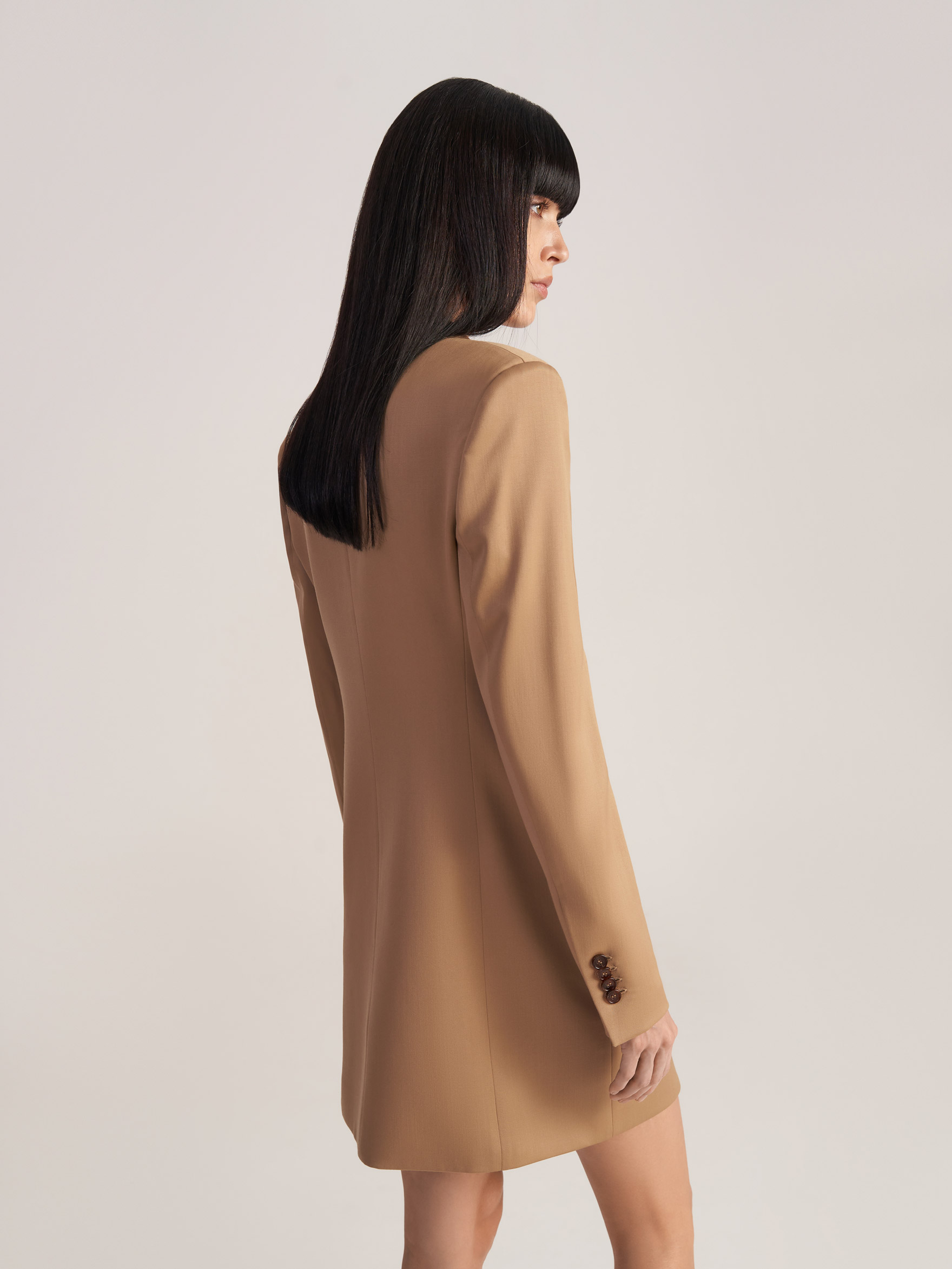 Жакет удлиненный из шерсти