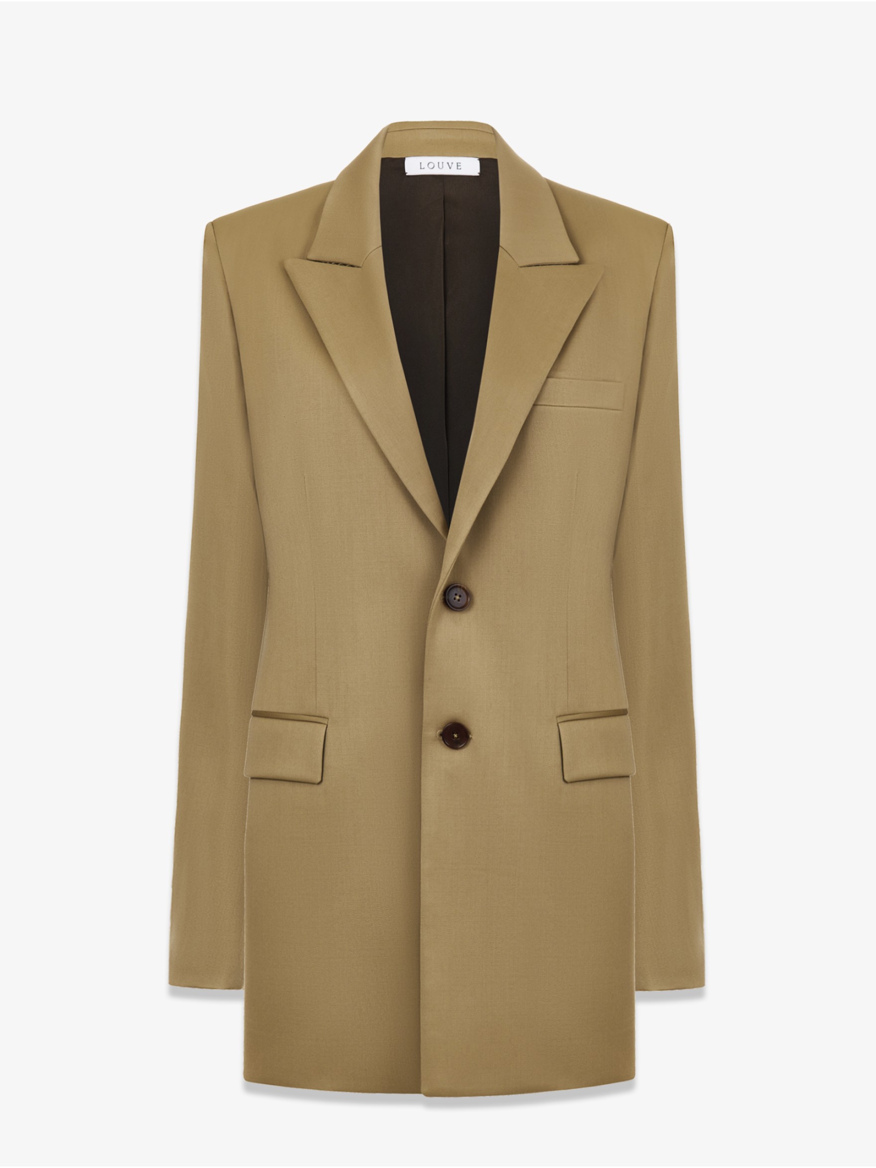 Жакет удлиненный из шерсти