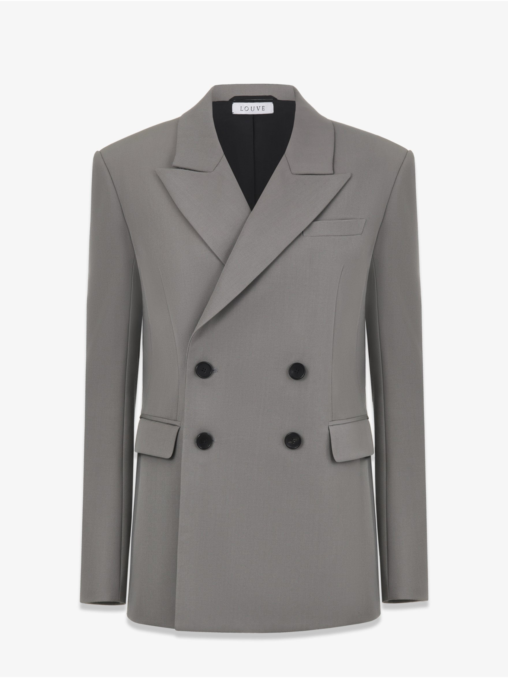 Двубортный жакет из шерсти 