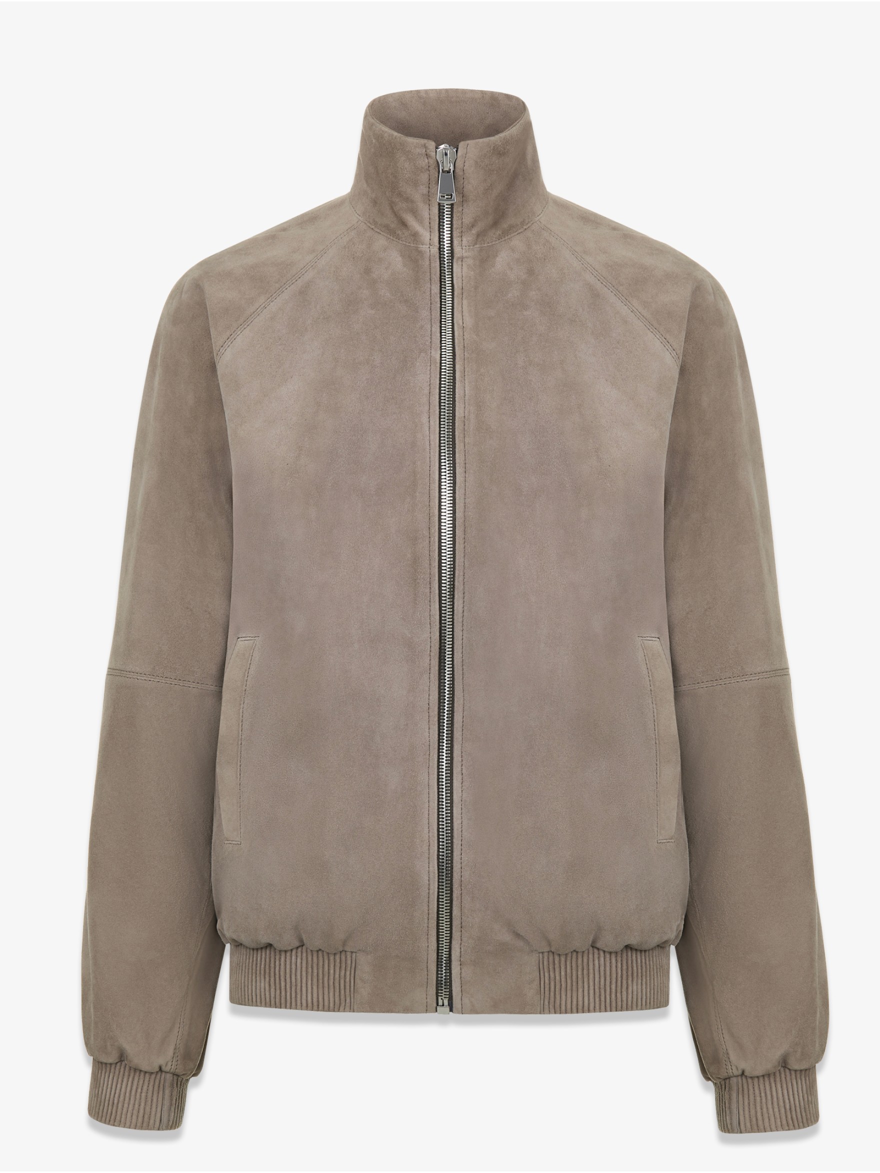 Бомбер из замши