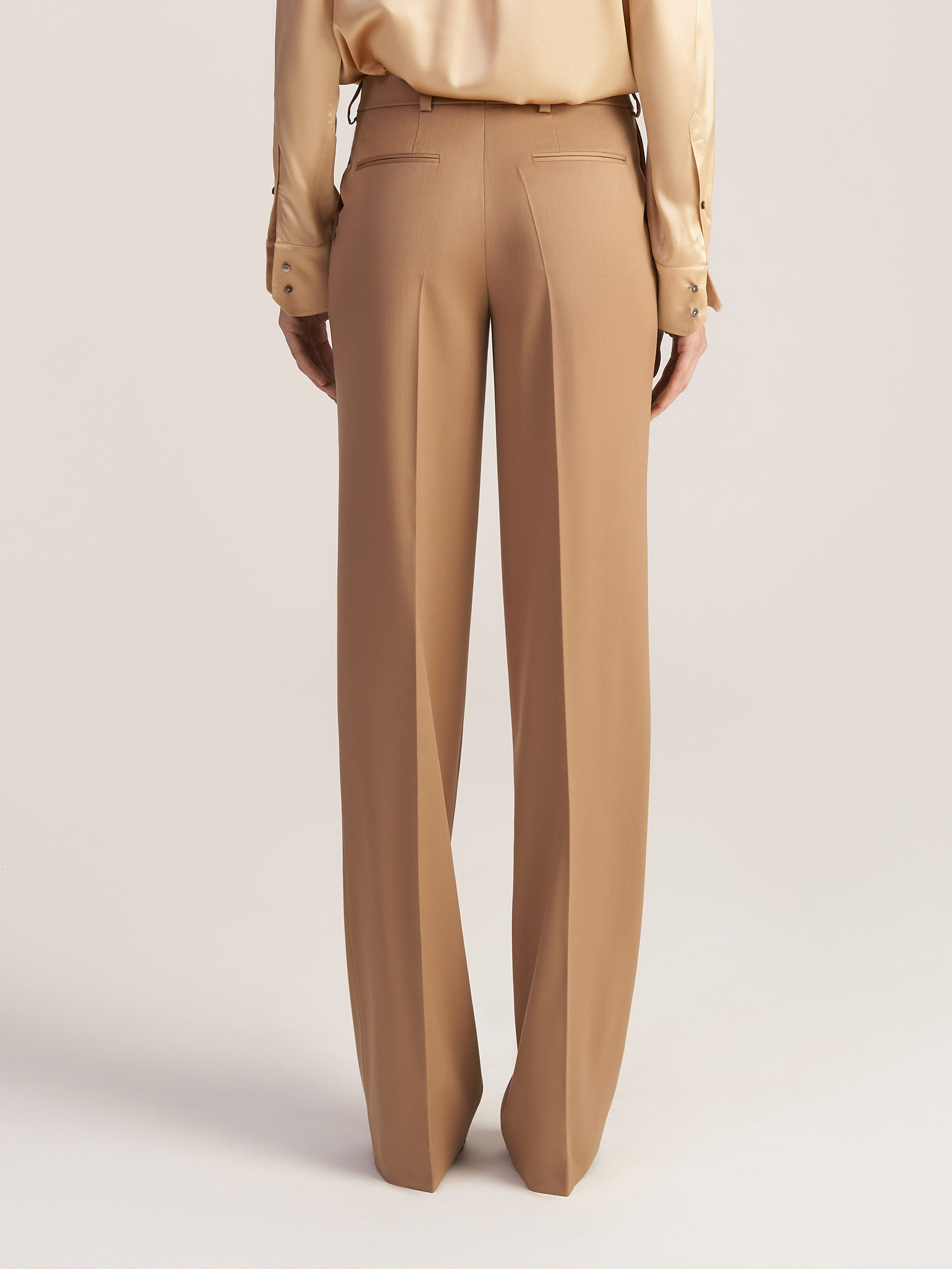 Прямые брюки из шерсти