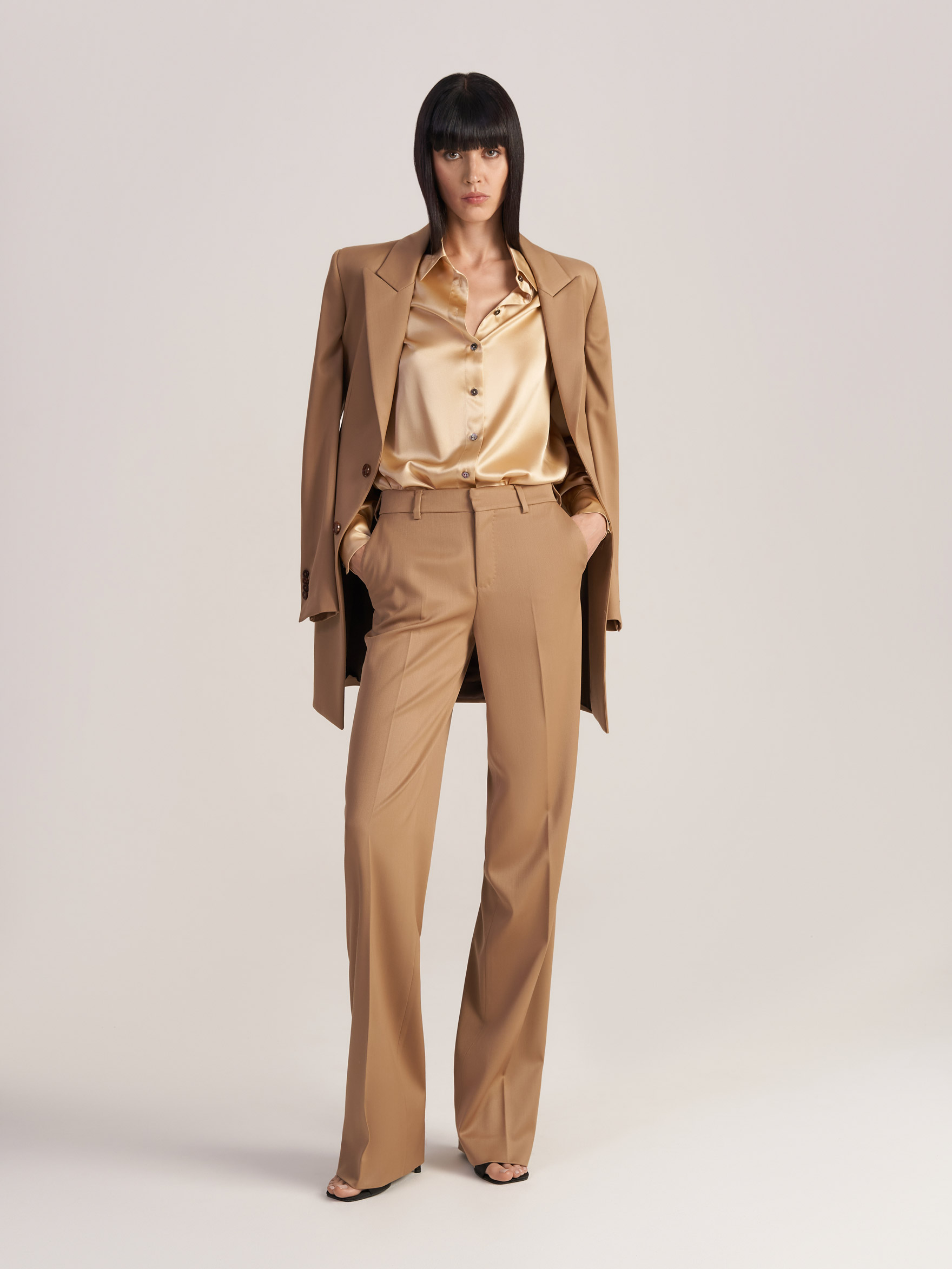 Прямые брюки из шерсти