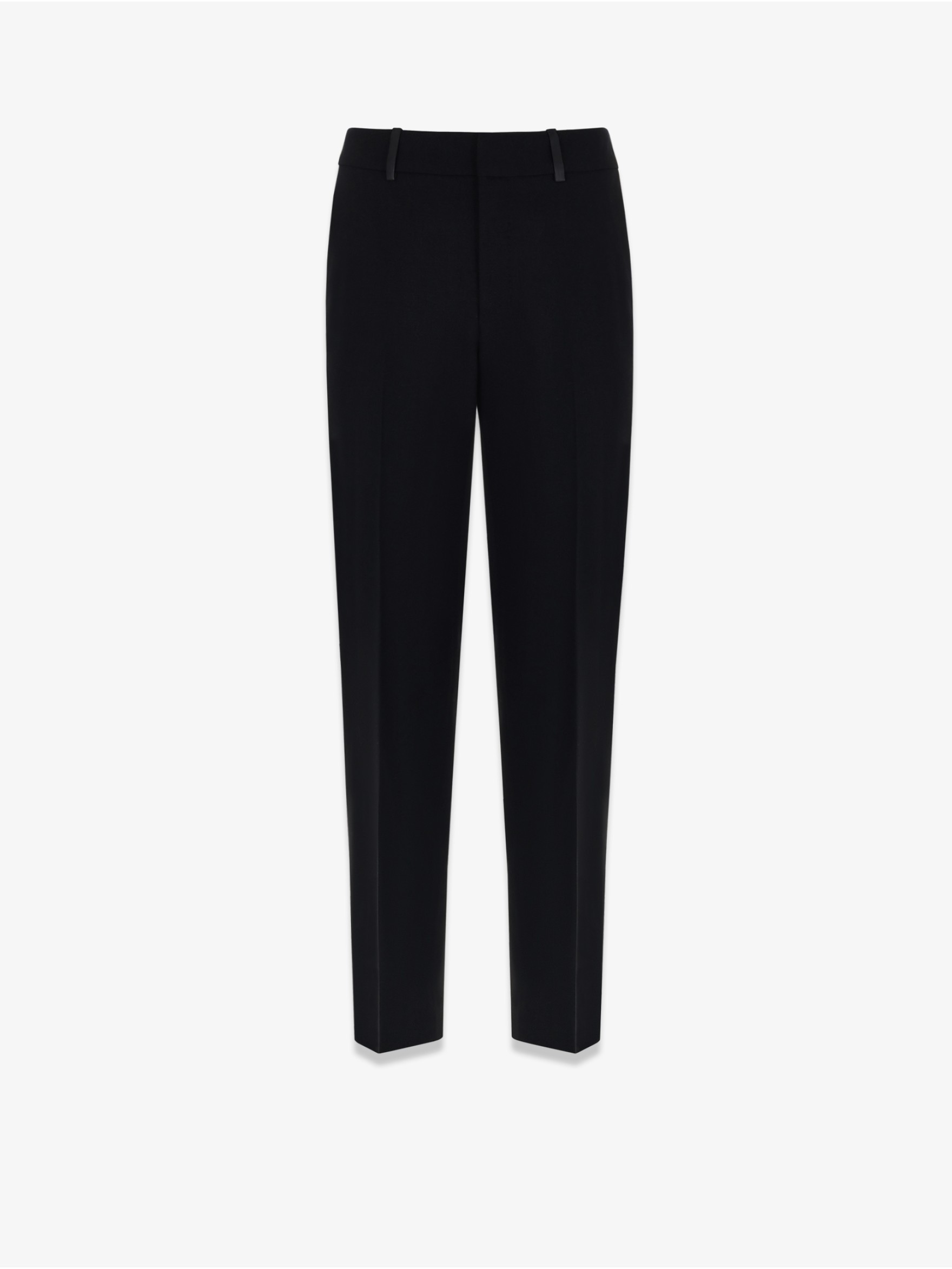 Брюки сигареты из шерсти из кожи