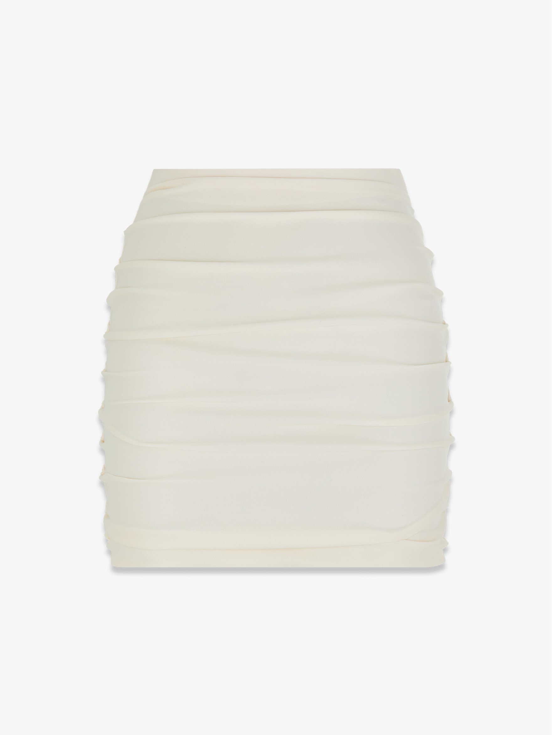 Мини-юбка с драпировкой из шелка