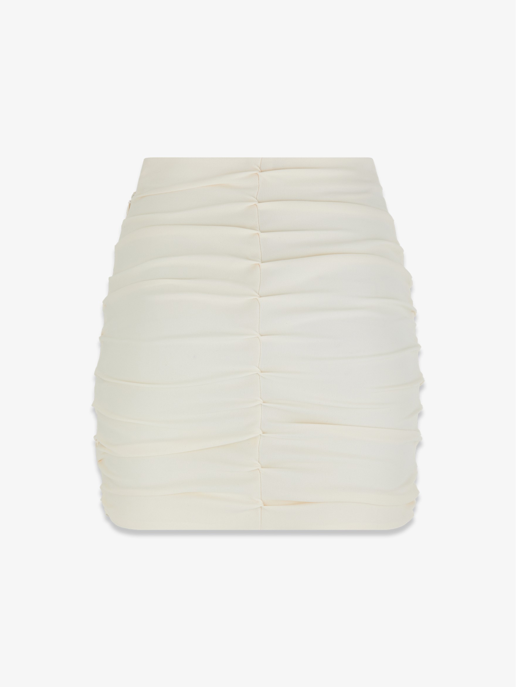 Мини-юбка с драпировкой из шелка